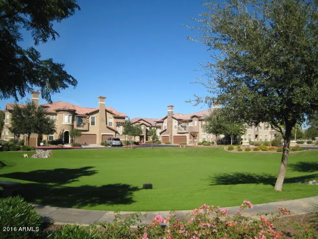 Lush grassy area in the common area of Renaissance Villas