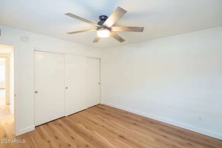 Large spacious closets in both rooms.