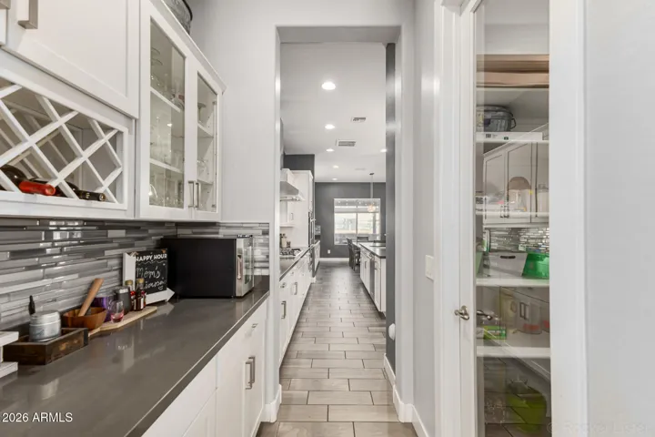 Walk in food pantry off Butlers Pantry