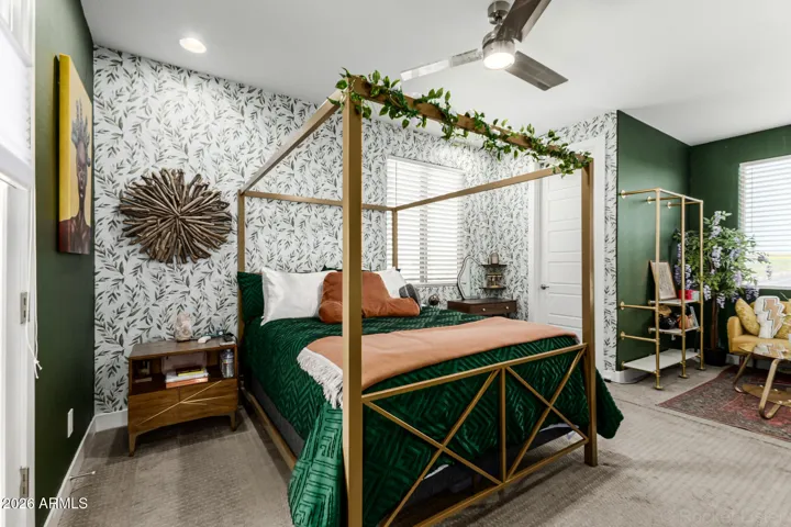 Guestroom with private exit too back balcony.