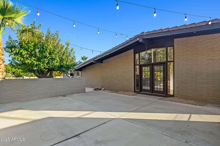 Courtyard off kitchen