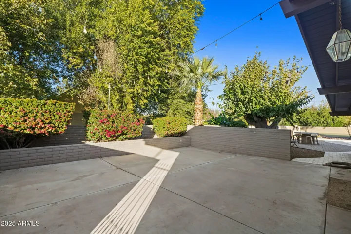 Courtyard off kitchen