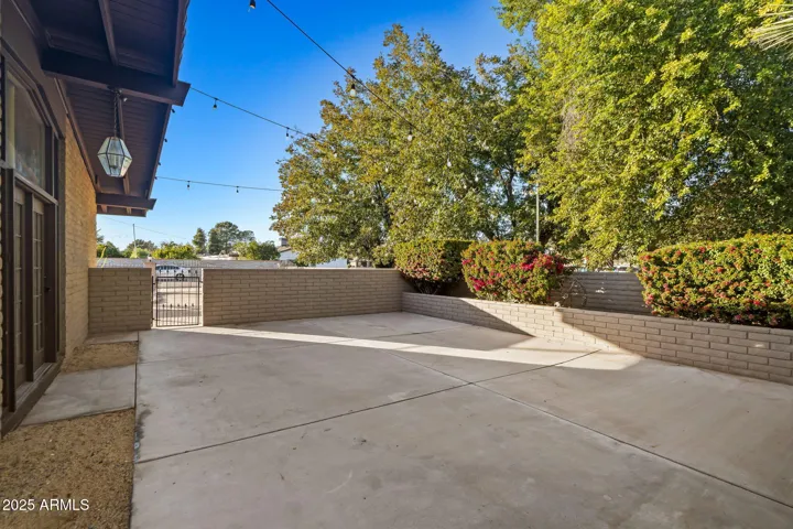 Courtyard off kitchen