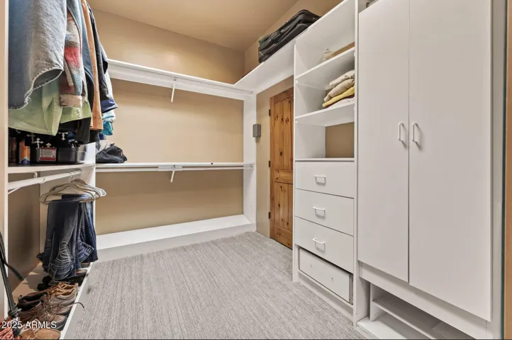 Master Closet with washer dryer