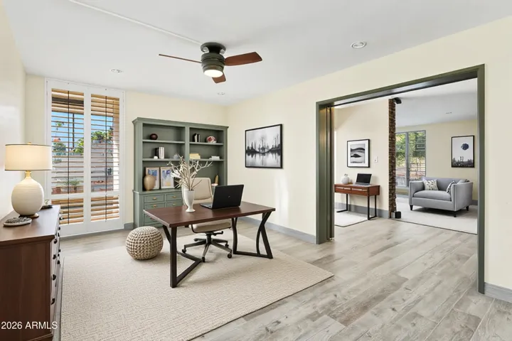 Bedroom 2 / flexible; can be office or TV room (virtually staged as office)