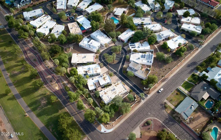 Drone image of community