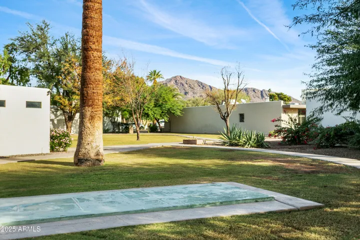 Community grounds; Camelback views