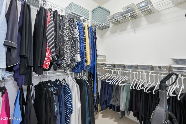 Walk In Closet, with organizer shelving!