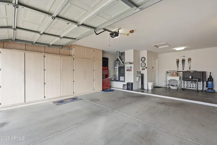 Abundance of garage storage!