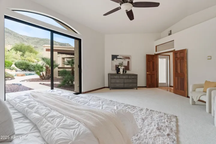 Master bedroom with stunning view of Black Mountain