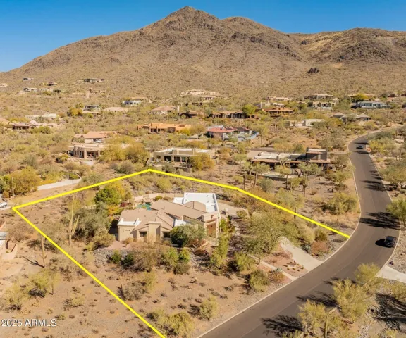 Approximate lot lines of property