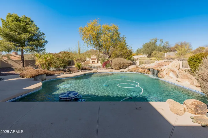 Oversize resort style pool with Black Mountain View