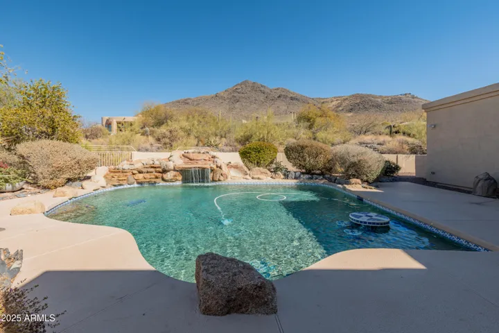 Oversize resort style pool with Black Mountain View