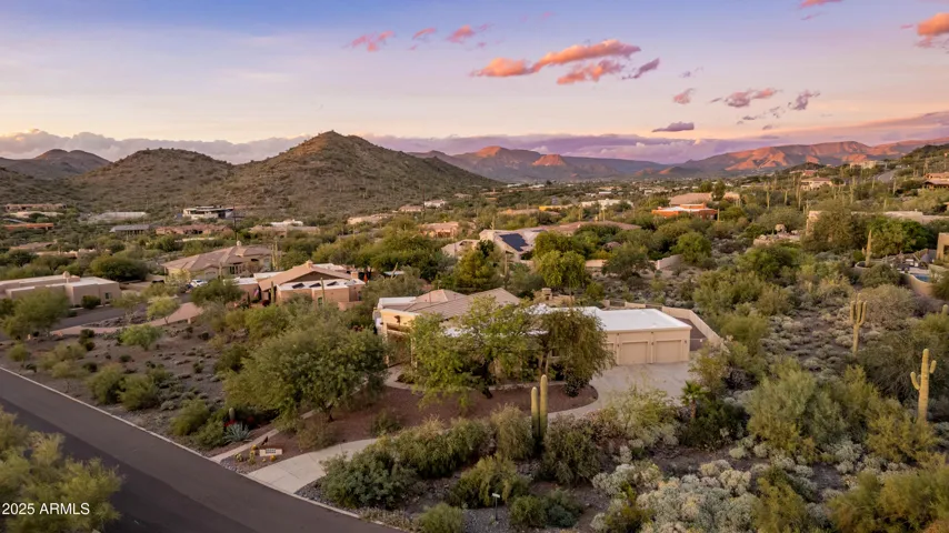 Aerial view of property
