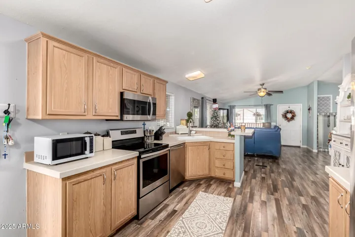 Plenty of cabinet and counter space
