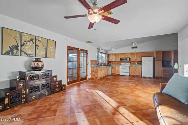 Living room to Kitchen