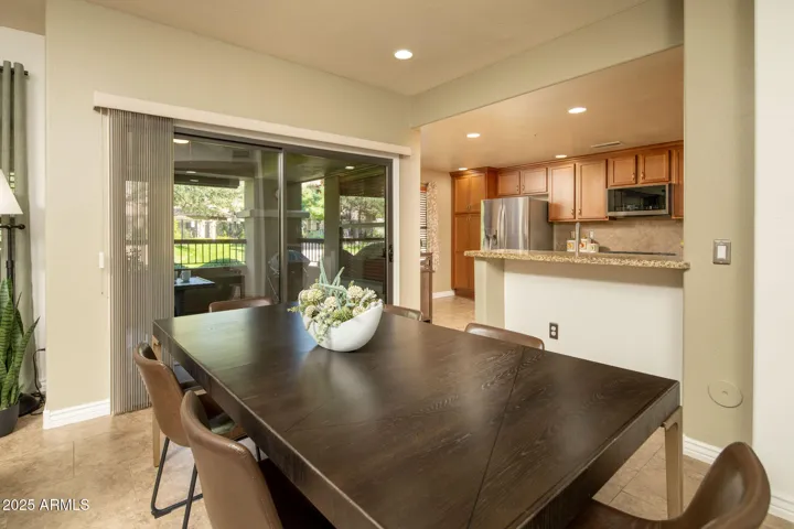 Views to the back patio.