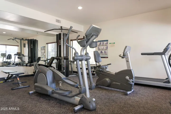 There are three fitness centers in the community.
