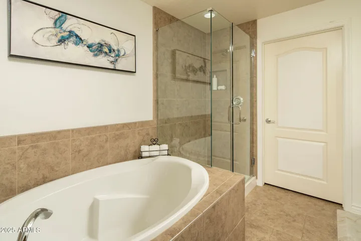 Walk-in shower and tub!