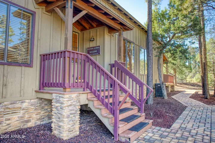 Lovely entrance welcomes you to this fantastic, fully furnished townhome.
