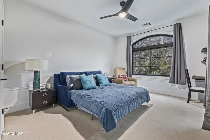 Upstairs bedroom with pull out sofa