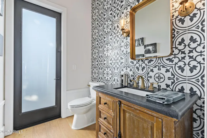 Downstairs powder room
