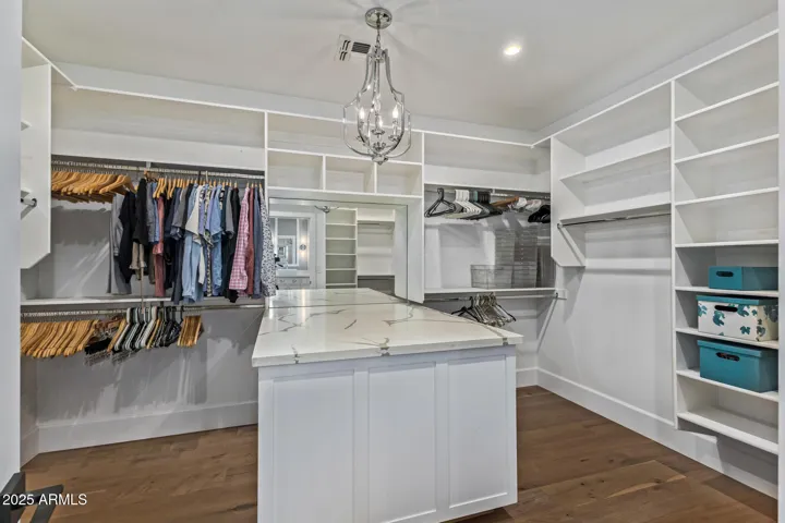 Primary walk in closet