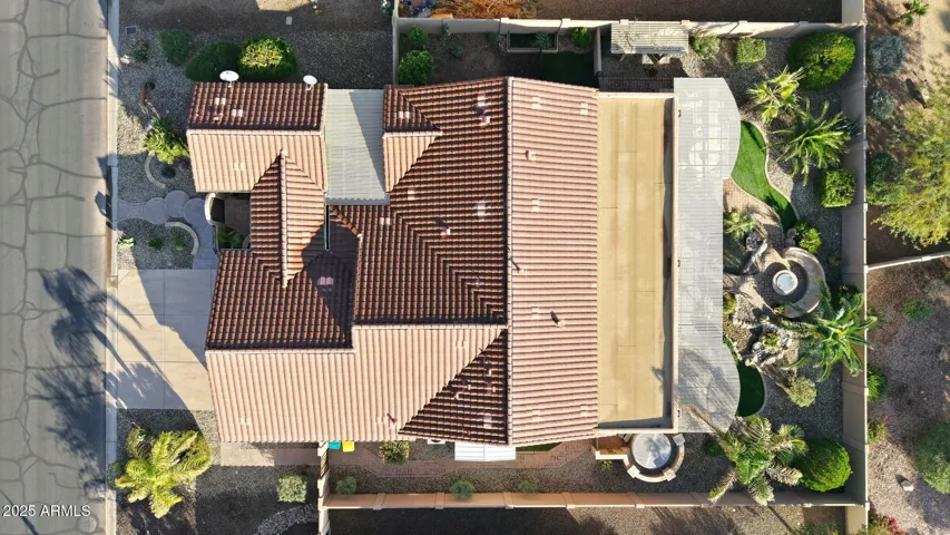 View of the roof/property