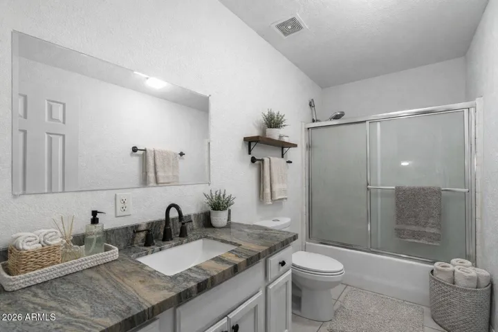 Light Virtual staging hall bath