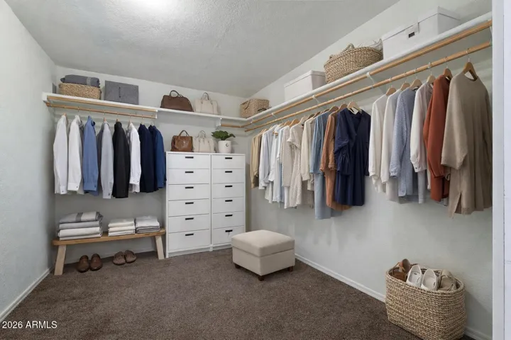 Light Virtual staging Casita closet