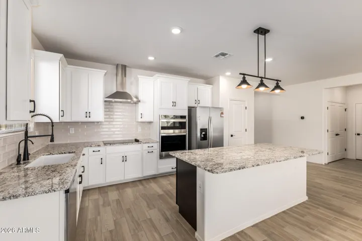 Two tone upgraded kitchen.