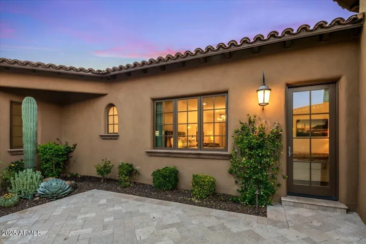Courtyard entrance into Casita