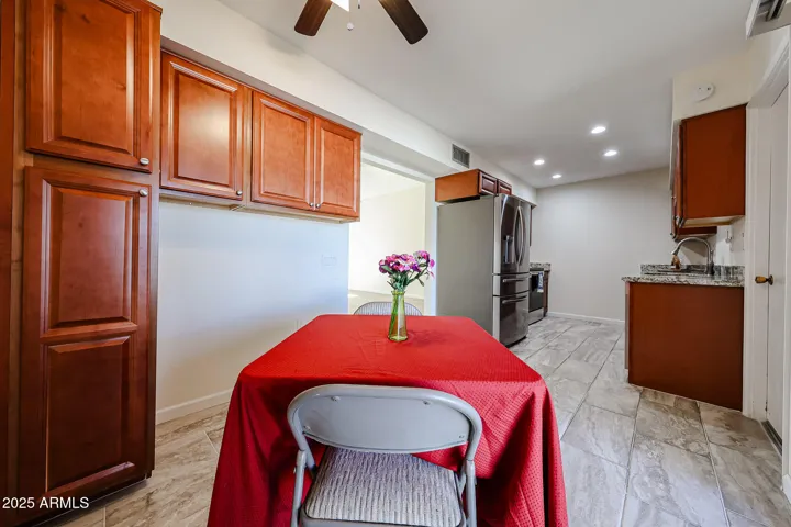 beautiful cabinetry, beautiful stainless appliances and gorgeous granite countertops in kitchen