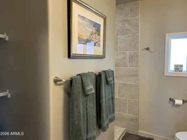 Resort like bath with walk-in shower