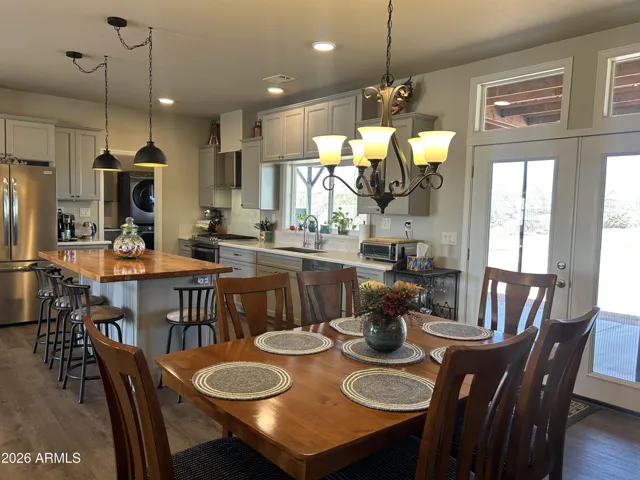 Spacious dining area