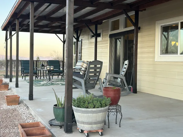 45 ft wide, 12 ft deep covered back patio