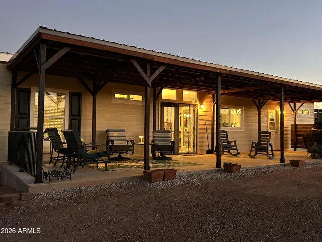 Patio is at ground level