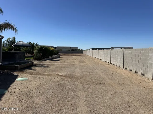 North side yard to back