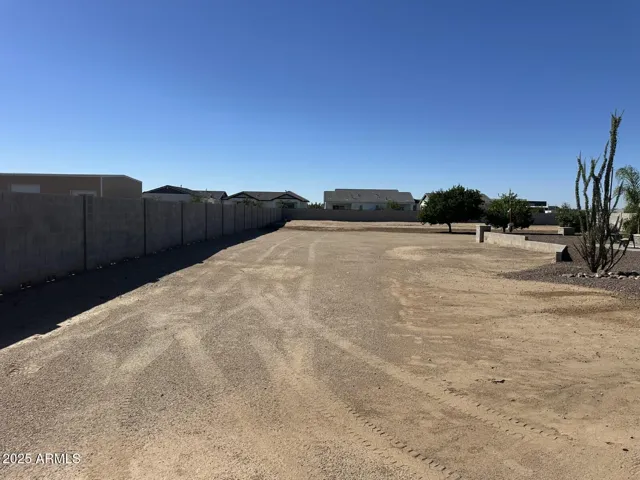 South side yard to back