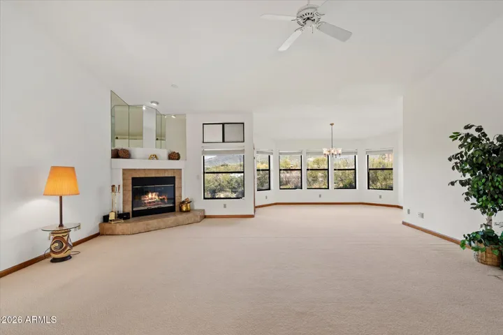 High ceilings and lots of windows makes it really spacious.