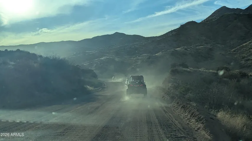 Tonto National Forest has miles of trails to hike, bike, Quad/Atv's and this garage has space to store your toys!