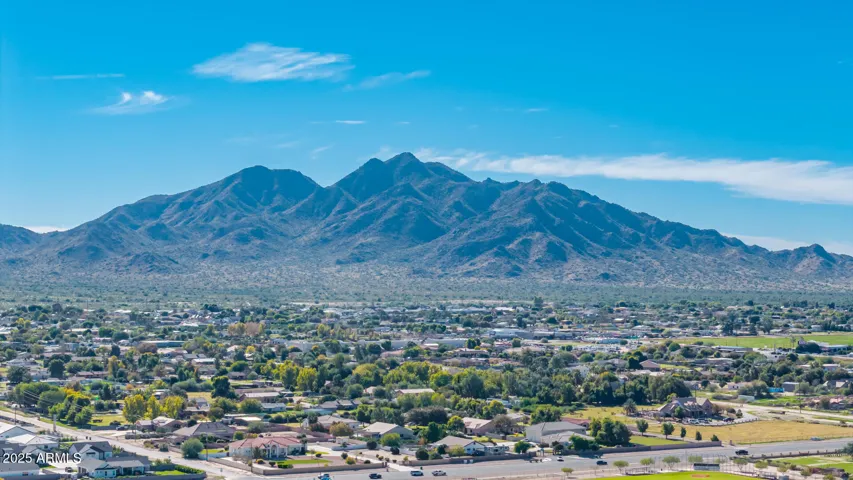 Views of the Santan Mountains from your backyard