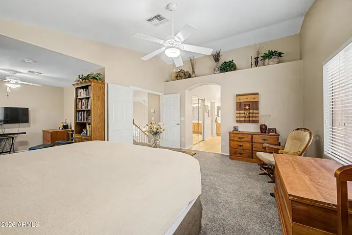 View of Retreat to the Left and Bathroom Ahead