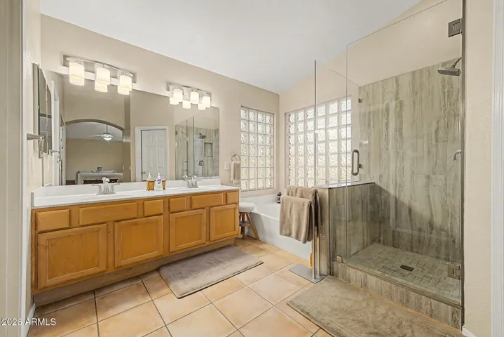 Expanded Shower in Primary Bath and Added Tile '22.