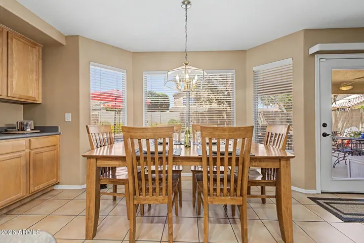 Breakfast Nook with Windows to the BackYard