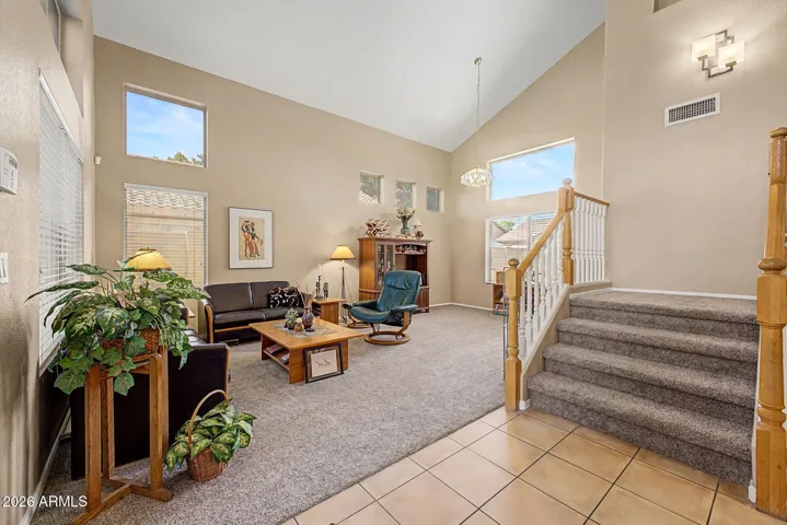 Foyer with Living Room and a Formal Dining Area (if you want!) & Stairs