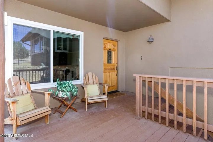 Entry from the deck. Deck was recently reinforced.