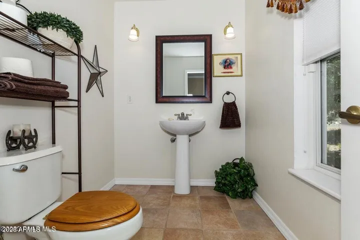 Located off the kitchen area on the main level.