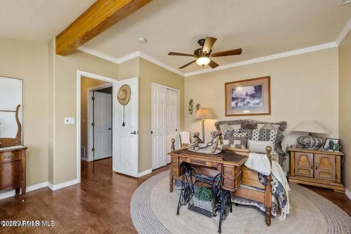 Pleasant guest bedroom, ready for your company.