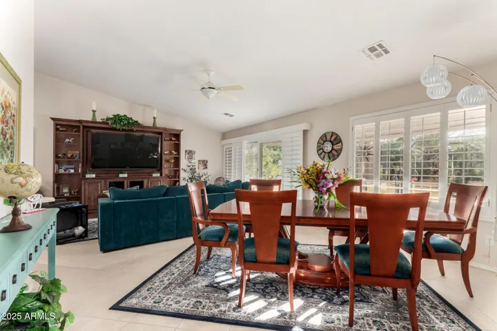 Dining Room and Family Room